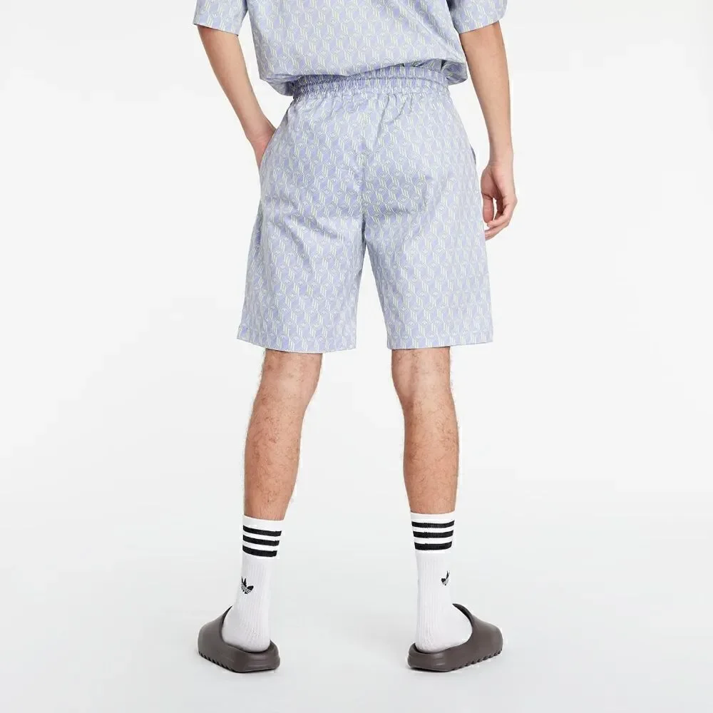 Adidas Originals Monogram Shorts Bad Bunny Forum PWR Woven Shorts Three Stripes